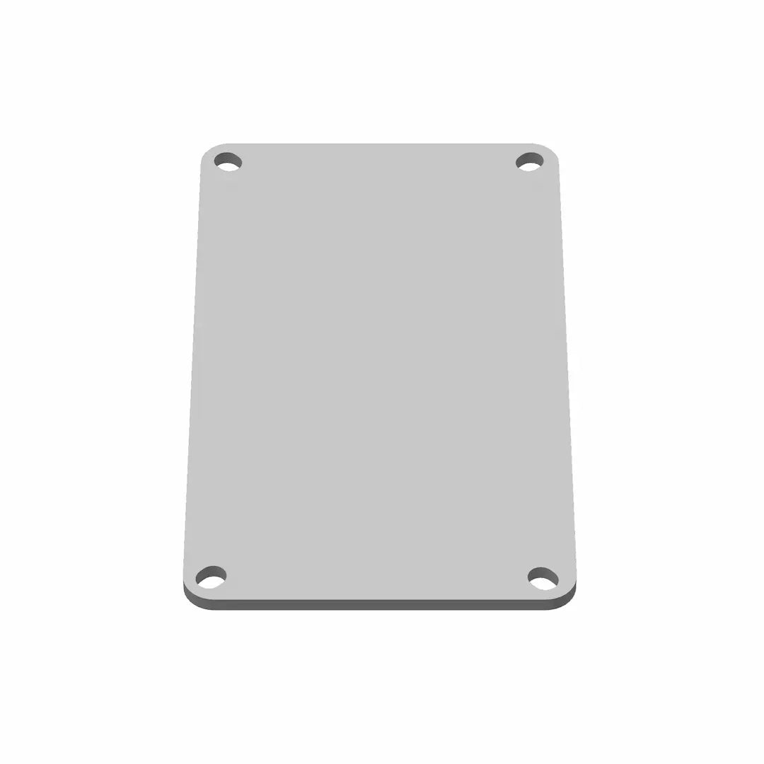 FluxJet Blank Panel 3D Printed in ABS